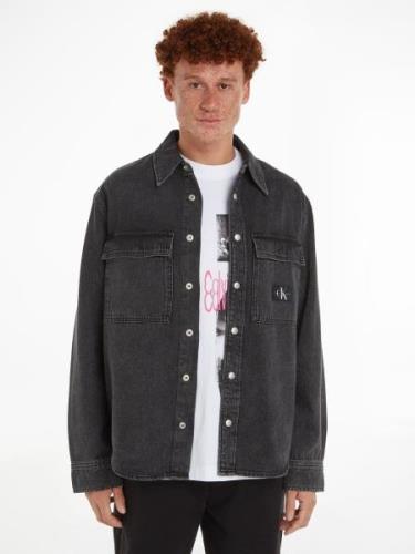 Calvin Klein Overhemd met lange mouwen RELAXED LINEAR DENIM SHIRT