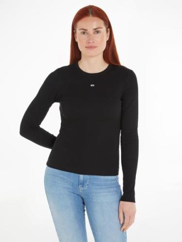 TOMMY JEANS Shirt met lange mouwen Slim Essential Rib Longsleeve Ripps...