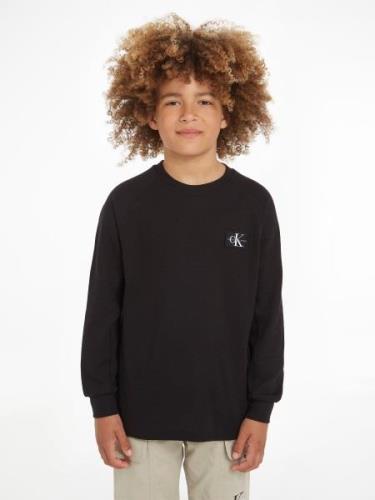 Calvin Klein Shirt met lange mouwen MODERN WAFFLE BADGE LS T-SHIRT