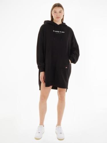 NU 20% KORTING: TOMMY JEANS Sweatjurk TJW ESS LOGO 1+ HOODIE DRESS