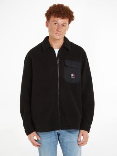 TOMMY JEANS Fleecehemd TJM SOLID TEDDY OVERSHIRT