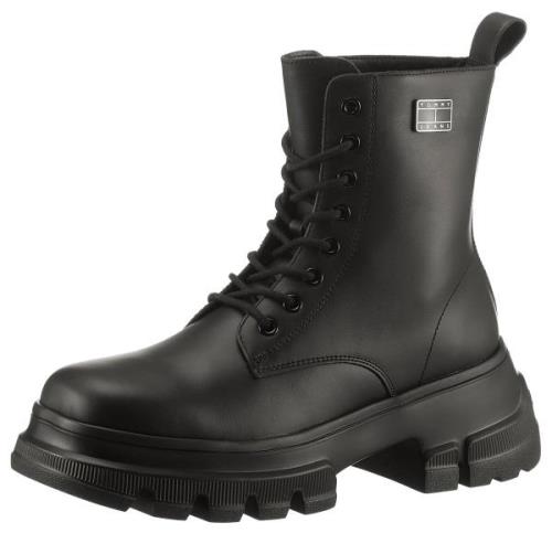 NU 20% KORTING: TOMMY JEANS Hoge veterschoenen TJW CHUNKY LEATHER BOOT