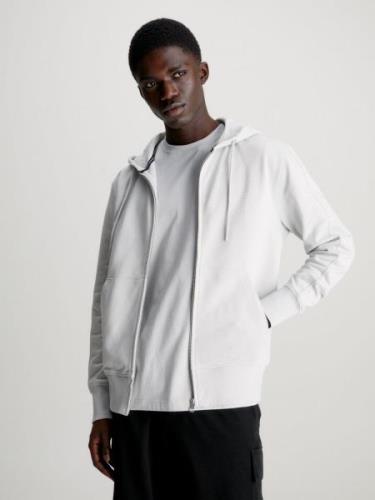 NU 20% KORTING: Calvin Klein Sweatshirt INSTITUTIONAL ZIP THROUGH HOOD...