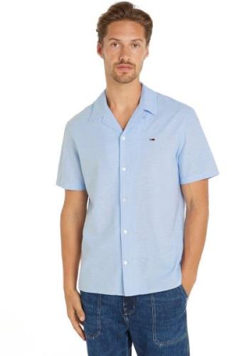 Tommy Jeans Plus Overhemd met korte mouwen TJM LINEN BLEND CAMP SHIRT ...