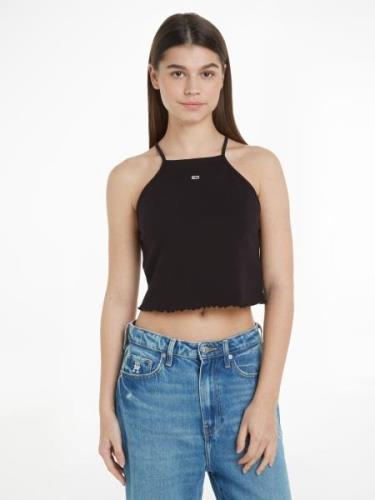 TOMMY JEANS Top met spaghettibandjes TJW SLIM CRP BABYLOCK RIB TOP