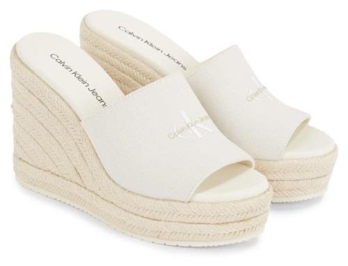 Calvin Klein Slippers SLIDE WEDGE ROPE SANDAL ML BTW