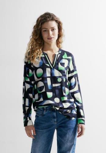 Cecil Blouse met lange mouwen met geometrisch motief