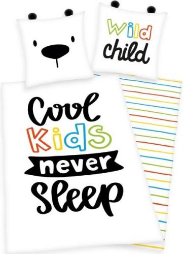 Young Collection Kinderovertrekset Cool kids never sleep (2-delig)