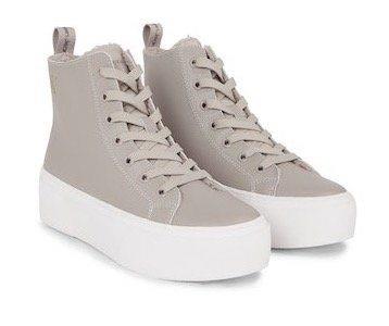 Calvin Klein Hoge veterschoenen CUPSOLE FLATFORM MID WL LTH WN