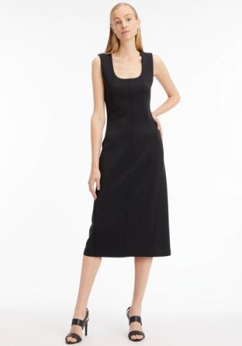 NU 20% KORTING: Calvin Klein Midi-jurk TECHNICAL KNIT MIDI DRESS