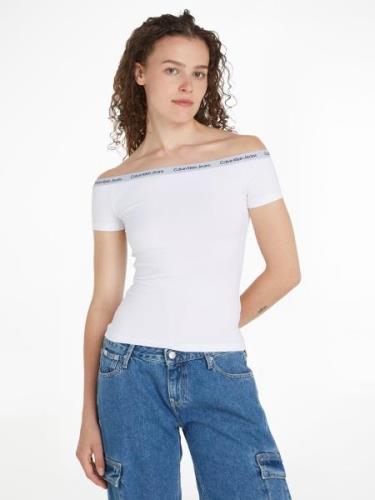 NU 20% KORTING: Calvin Klein T-shirt LOGO ELASTIC BARDOT TOP