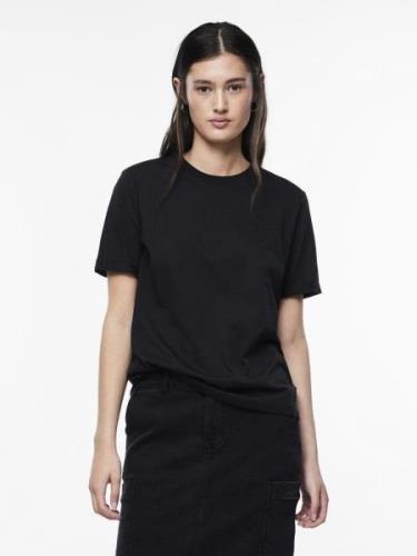 pieces Shirt met ronde hals PCRIA SS FOLD UP SOLID TEE NOOS BC