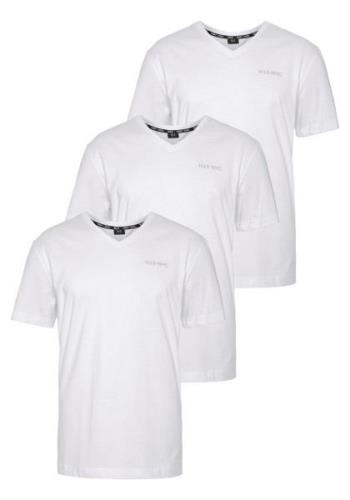 H.I.S Shirt met V-hals met kleine print op de borst (Set van 3)