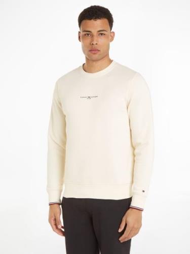 NU 20% KORTING: Tommy Hilfiger Sweatshirt TOMMY LOGO TIPPED CREWNECK