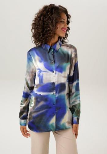Aniston CASUAL Overhemdblouse met harmonieuze batikprint - nieuwe coll...