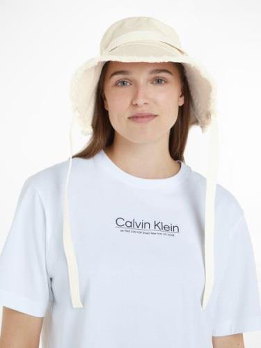 NU 20% KORTING: Calvin Klein Slappe hoed LOGO STRAP WIDE BRIM CANVAS H...