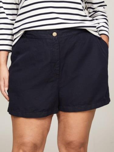 NU 20% KORTING: Tommy Hilfiger Curve Short CRV SLIM COTTON LINEN SHORT