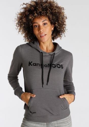 NU 20% KORTING: KangaROOS Hoodie met groot logoborduursel