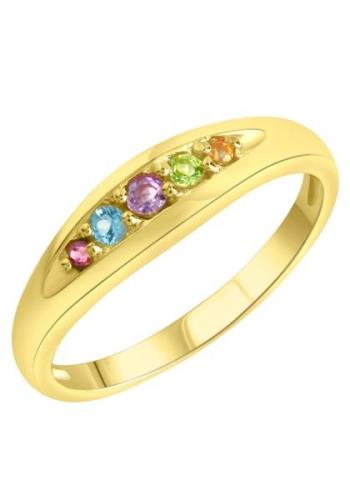 Firetti Ring met amethist, blauwe topaas (behandeld), citrien, peridot...