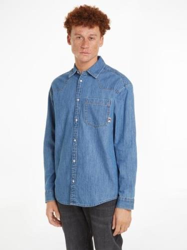 TOMMY Jeans overhemd TJM RLX WESTERN DENIM SHIRT