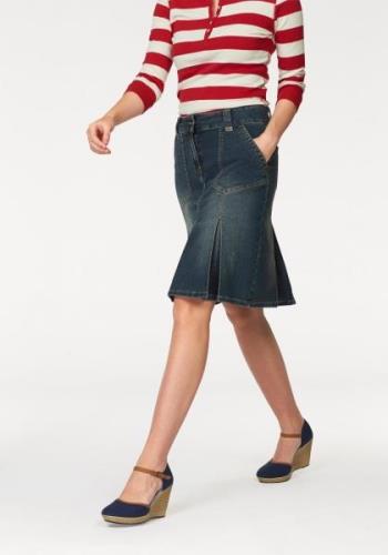 NU 20% KORTING: Aniston CASUAL Jeans rok met ingelegde plooien