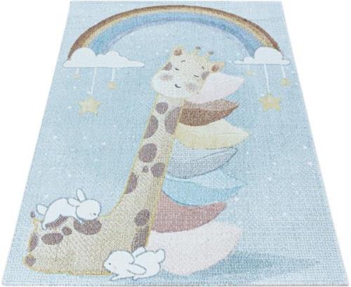 Ayyildiz Teppiche Kindervloerkleed LUCKY 3612 Kinderkleed met girafmot...