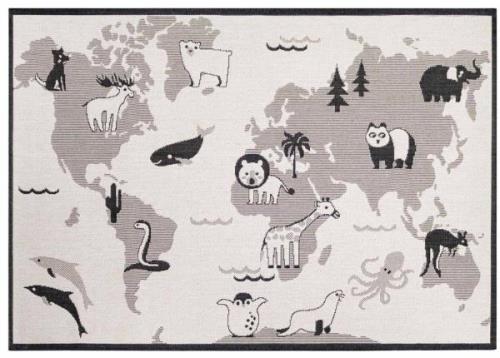 Primaflor-Ideen in Textil Kindervloerkleed LINIA - wereldkaart Platwee...