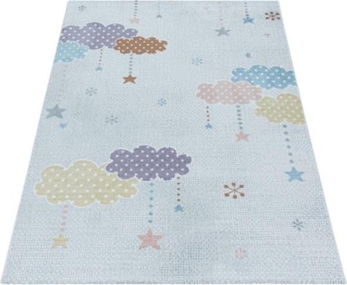 Ayyildiz Teppiche Kindervloerkleed LUCKY 3611 Kinderkleed met wolken- ...