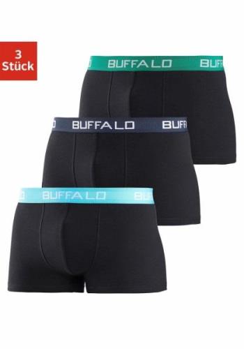 Buffalo Boxershort voor jongens met contrastkleurige boord (set, 3 stu...