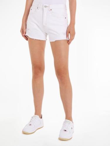 NU 20% KORTING: TOMMY JEANS Short met destroyed effecten & gerafelde z...