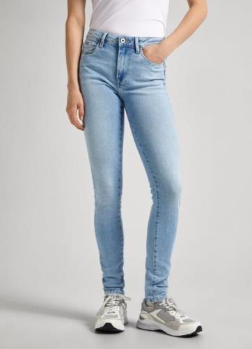 Pepe Jeans Skinny fit jeans in gebruikte look