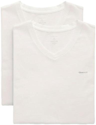 Gant Shirt voor eronder V-NECK T-SHIRT 2-PACK met merklabel op de bors...
