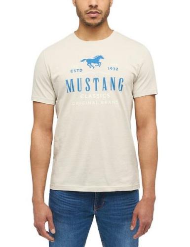 MUSTANG Shirt met korte mouwen Shirt met print Mustang Print-Shirt