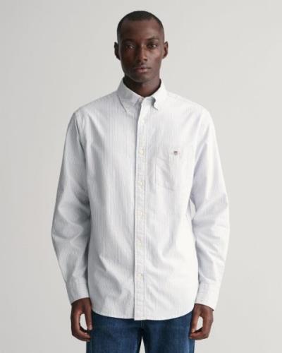 Gant Overhemd met lange mouwen Regular fit Oxford overhemd gestructure...