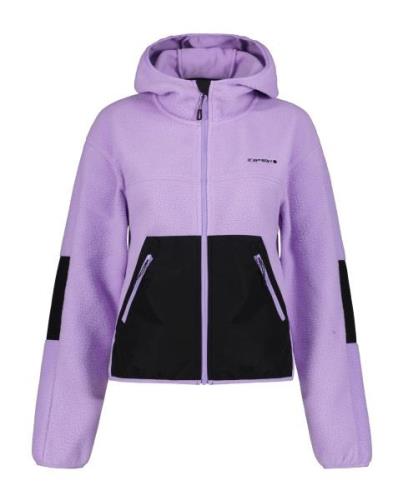 NU 20% KORTING: Icepeak Fleece-shirt Lavender met logo in reliëf op de...