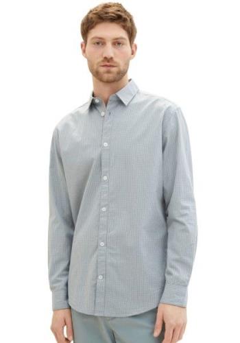 NU 20% KORTING: Tom Tailor Geruit overhemd met een fijn ruitjespatroon