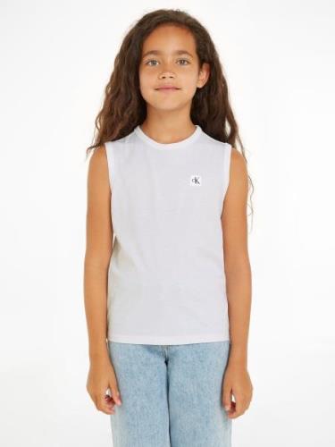 NU 20% KORTING: Calvin Klein Tanktop MONO MINI BADGE REG. TANK TOP