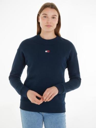 TOMMY JEANS Sweatshirt met drop-shoulder design en logo aan de voorkan...