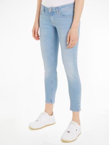 NU 20% KORTING: TOMMY JEANS Prettige jeans Scarlett met leren merklabe...