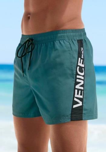 Venice Beach Zwemshort met groot merkopschrift