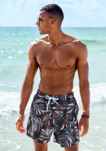 s.Oliver RED LABEL Beachwear Zwemshort met modieuze all-over print