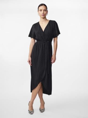 Y.A.S Midi-jurk YASOLINDA SS MIDI WRAP DRESS S. NOOS