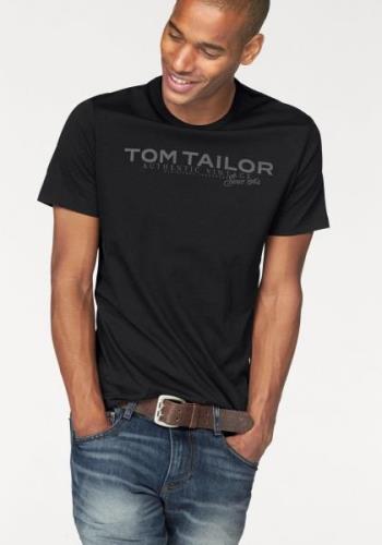 NU 20% KORTING: Tom Tailor Shirt met ronde hals met logoprint