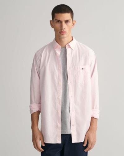 Gant Overhemd met lange mouwen Regular fit poplin overhemd licht slijt...