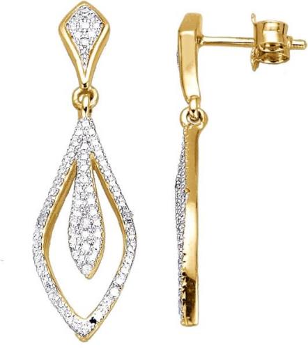 Firetti Paar oorhangers met diamant