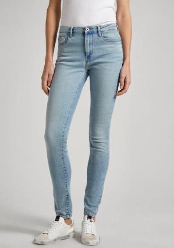 Pepe Jeans Skinny fit jeans in gebruikte look