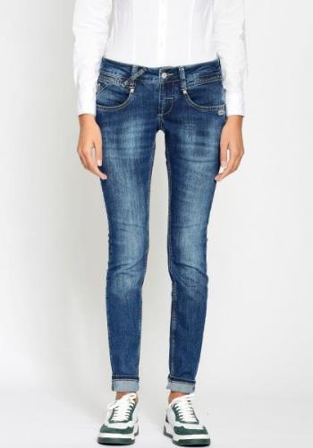 NU 20% KORTING: GANG Skinny fit jeans 94NENA in authentieke used wassi...