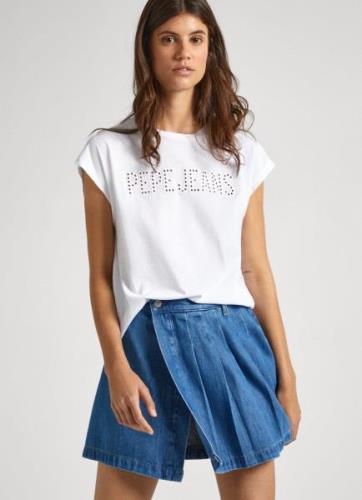 NU 20% KORTING: Pepe Jeans T-shirt Lilith met logoapplicatie