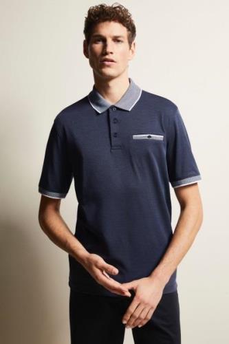 Bugatti Poloshirt met contraststrepen