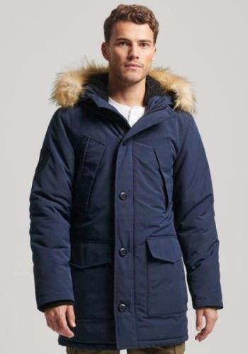 NU 20% KORTING: Superdry Gewatteerde jas EVEREST FAUX FUR HOODED PARKA